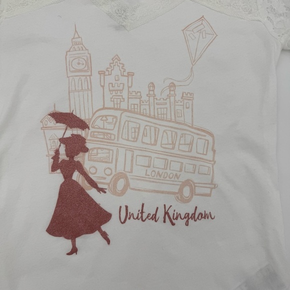 Disney Mary Poppins United Kingdom Lace Sleeve Top – XS - Picture 2 of 9